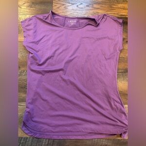 Izod Purple Lilac Short Sleeve Shirt With Side Tie New Without Tags Size Small
